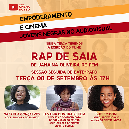 LIVE – Empoderamento e Cinema – Rap de Saia